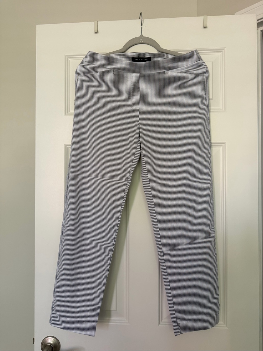 Zac & Rachel Blue and White Pinstripe Pants